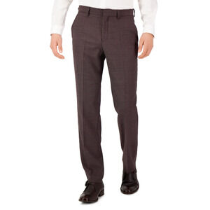 Hugo by Hugo Boss Men's Modern-Fit Super Flex Suit Pants Wine Size 34 4278